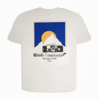 在飛比找ETMall東森購物網優惠-F1方程式經典落日印花短袖T恤