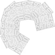 Angoily 10 Sheets Outdoor Adhesive Number Stickers: Waterproof Decals 0-9 Numbers Stickers Address Decals for Mailbox Trash Can and House