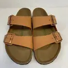 Birkenstock New w/ Box Arizona Pecan Birkibuc Vegan Narrow Width - Select Size