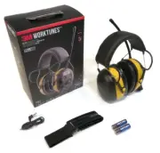 3M Peltor Heaphones w/ Cable, Batteries & Belt Clip for Howard Leight 1016730-H5
