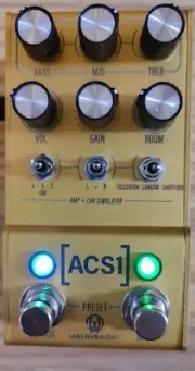 Walrus Audio Mako Series ACS1 Amp + Cab Simulator MKII Gold. BRAND NEW. TESTED