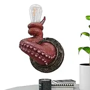 Resin Wall Art | Octopus Wall Decoration | Octopus Claw Wall Light | Decorative Wall Decor Halloween Ornaments Sturdy for Patio, Garden, Aisle, Living Room, Porch