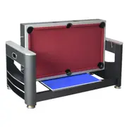 TOPONE 6FT 3-IN-1 Multi-Functional Convertible Table / Pool Table Red Felt