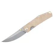 NEW GiantMouse ACE Clyde - Natural Canvas and Brass Folding Knives