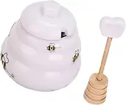 HOLIDYOYO Honey Bottle Honey Dispenser Bee Kitchen Decor Spice Jar Condiment Canister