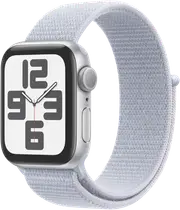 Apple Watch SE GPS 40mm Silver Aluminium - Blue Cloud Sport Loop