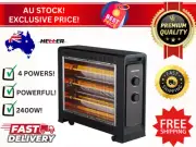 Heller 2400W 4 Speed Fan Assisted Quartz Radiant Heater Electric Portable NEW