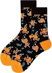 [Generic] Womens Octopus Of The Ocean Socks One Size UK 3-7 EU 36-40, Multicolor, 3-7