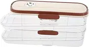 ARTIBETTER Refrigerator Organizer Slide Type Dispenser Holder for Fridge Side Storage Space-Saving Holder Container Fine for Everyday Kitchen Accessory