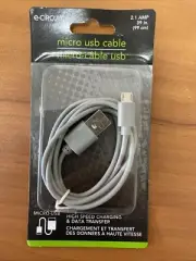 Micro USB Cable High Speed Charging MICRO-USB NOS 2.1 AMP 39 in.