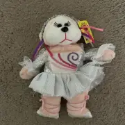 Skansen Beanie Kids ‘Ashleigh The Silver Ballerina Bear’ Mint With Tag 25.6.07