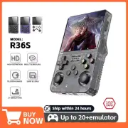 BOYHOM R36S Retro Video Game Console Linux System 3.5 Inch IPS Screen Portable