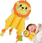 Yjkedfh Baby Security Blanket | Cartoon Plush Animal Doll Appeasing Toy - Interactive Baby Lovey Blanket, Baby Snuggle Blanket for Baby Boys and Baby Girls