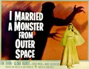 Married A Monster From Outer Space poster Gloria Talbott 1958 Old Movie Photo