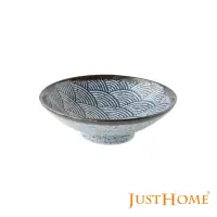 在飛比找momo購物網優惠-【Just Home】日本製海波9.25吋陶瓷拉麵碗(碗公 