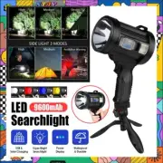 34700LM LED Searchlight Spotlight USB Rechargeable Hand Torch Work Light Lamp AU