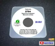Tektronix TEK 2794 COMPLETE MANUALS LIBRARY With Complete A3 Diagrams