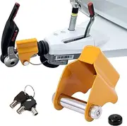 NiwNiw Anti-slinger coupling and caravan lock for ALKO AK130/160/AKS1300/2004/3004, high security lock with steel reinforcement, theft protection caravan and trailer