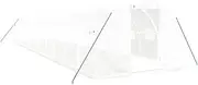 Walk-in Greenhouse, Outdoor Plant Hot House Gardening Greenhouses, PE Cover Tunnel Green Houses with Roll-up Windows, Zippered Door, Steel Frame, White 36 m³ 12x3x2 m