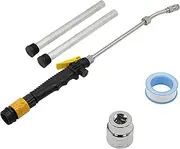 5PCS RV Water Heater Anode Rod & Flush Wand with Element Socket Set 9.25"L x 3/4"NPT Thread Magnesium Rod for Suburban, Mor-Flo, Camper Hot Water Tank Cleaning Rinser with Dual Hex Wrench Removal Tool