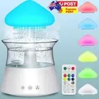 Mushroom Rain Air Humidifier Decor Fragrance Diffuser (White+Remote Control) AU