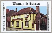 Matchbox label Bouldens Pub Waggon & Horses Great Missenden Amersham Bucks MP862