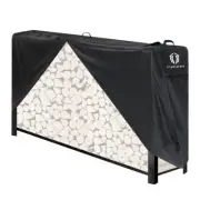 8ft Firewood Rack Cover, 600D Heavy Duty Oxford Waterproof Windproof Sun-Proof O