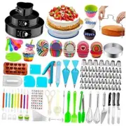 Cake Decorating Supplies,493 PCS Cake Decorating Kit 3 Packs Springform Cake