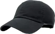 Utmost Unisex Classic Low Profile Cotton Baseball Cap Plain One Size, Black