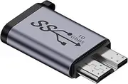 USB C to Micro-B Adapter - Quick Type C to Micro-B Cable Adapter - USB External Hard Drive, USB C Hard Drive Cable Adapter, Micro-B to USB C Adapter for HDD, Laptop Borato