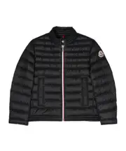 Moncler Enfant Logo Patch Padded Down Jacket 6Y black