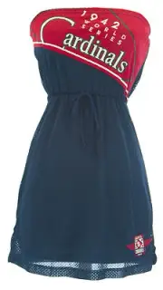 Cooperstown Cardinals Cheerleading Dress Top/Skirt M