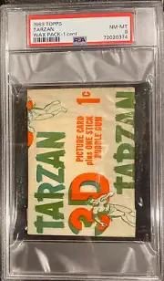 1953 Topps Classic Tarzan Sealed Unopened Wax Pack PSA 8 (POP 7)