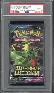 Pokemon RUSSIAN XY Ancient Origins Booster Pack Tyranitar Art - PSA 10