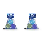 2x 3pc Rosewood Battersea Tennis Balls Pet Dog Fetch Outdoor Play Interact Toy