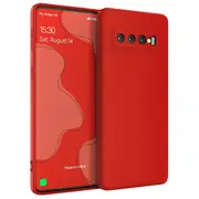 MCC For Samsung Galaxy S10 Soft Liquid Silicone Shockproof Case Cover G973 [Red]