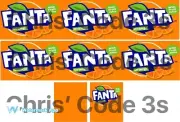 Code 3 Adhesive Vinyl Trailer Decals - Fanta Orange - 1/50 1/64 1/76 1/148
