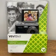 NEW Vivitar ViviCam S124 16MP Digital Camera 4x Zoom - Silver/Black 720P