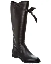 Alexandre Birman Clarita Saddlery Leather Knee-High Boot 36 Black
