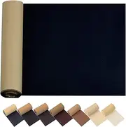 Leather Repair Patch for Couches 17X55inch Large Self-Adhesive refinisher cuttable reupholster Tape Patches kit for Couch Car Seats Furniture Sofa Vinyl Chairs Shoes Fabric Fix(Black, 17x55 inch)