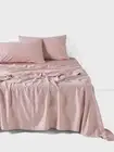 Linen House Surf Wash Sheet Set (Dusty Rose) - King Single