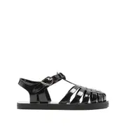 [Ancient Greek Sandals] Ancient Greek Sandals Homeria Jelly Flat Sandals 40 IT BLACK
