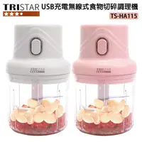 在飛比找PChome24h購物優惠-TRISTAR三星 USB充電無線式食物切碎調理機 TS-H