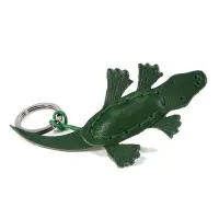 在飛比找誠品線上優惠-義大利 La Cuoieria 手工鑰匙圈/ 鱷魚/ 綠
