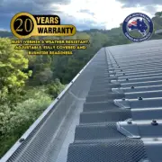 10m - Corrugated Gutter Guard DIY Kit (3mm x 4mm, 250mm wide mesh)