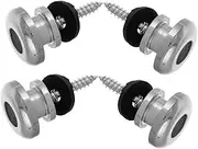 GALPADA Guitar Strap Locks 4pcs Locking Guitar Strap Pins for Bass Ukulele Metal Rubber Construction