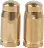 Valve Caps, TC4 Titanium Alloy Mountain Road Bike Valve Cap for Inner Tube Gas Nozzle, Bike Tire DustCovers (Gold)