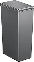 EKO - Morandi Kitchen Waste Bin - Plastic Touch Recycling Bin - Perfect for Kitchen & Home, Dark Grey, 30 litres