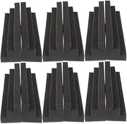 Hoement 12pcs Bass Trap Acoustic Wall Tile Sound Absorbing Antiflaming Noise Reduction Pad for Studio Home Theater Vloggers High Density
