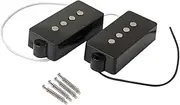 ERINGOGO Bass Pickup 4 String Bass Pickup Set Standard Size Open Style Bridge Neck Gmb11 Noise-